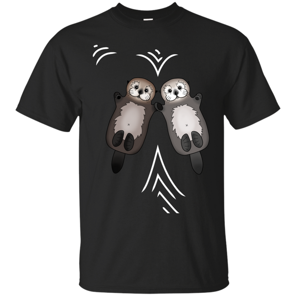 Father - Otters Holding Hands  Otter Couple sea otter T Shirt & Hoodie