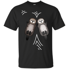 Father - Otters Holding Hands  Otter Couple sea otter T Shirt & Hoodie