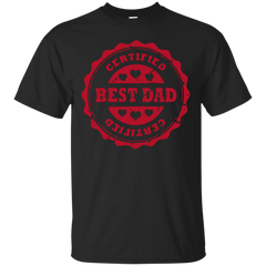 FARTHERS DAY - Certified Best Dad Hearts T Shirts T Shirt & Hoodie