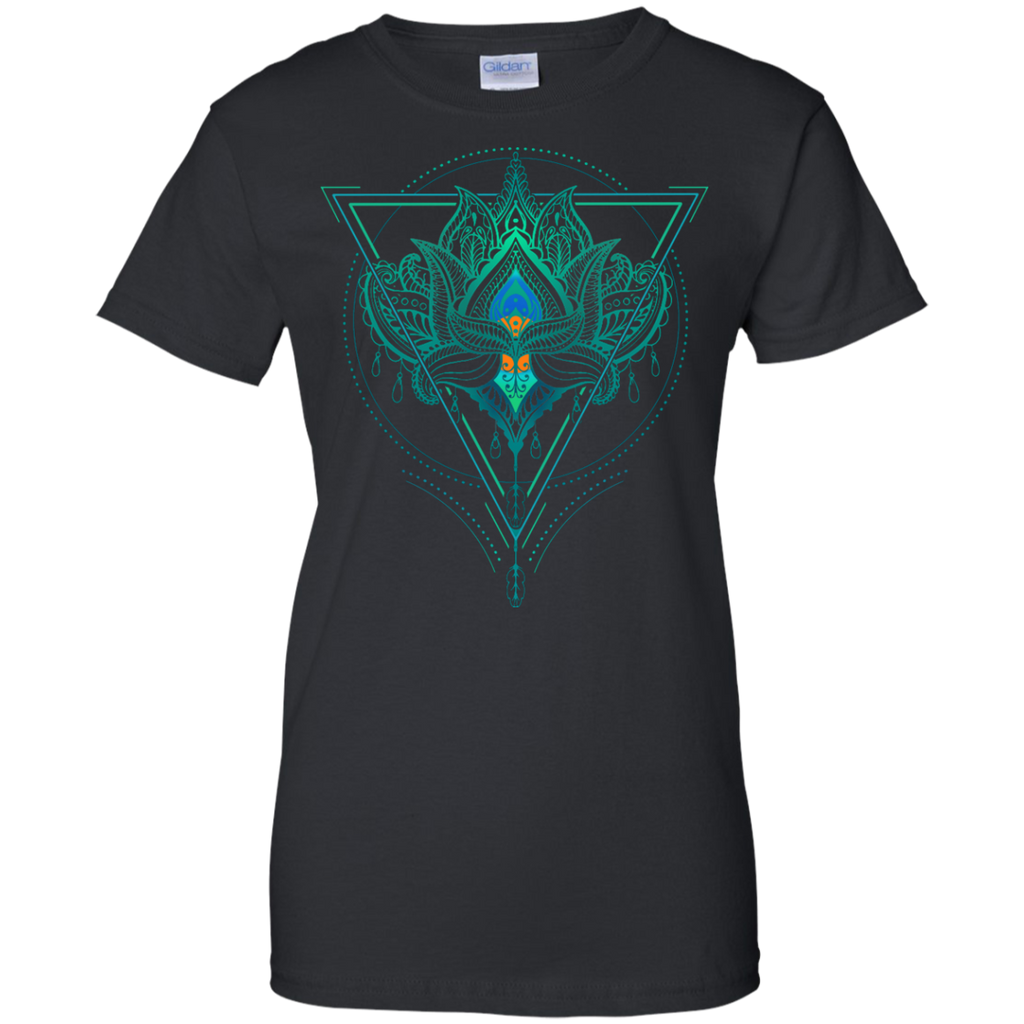 Yoga - Oriental Lotus Flower Ornament Geometric Triangle T Shirt & Hoodie