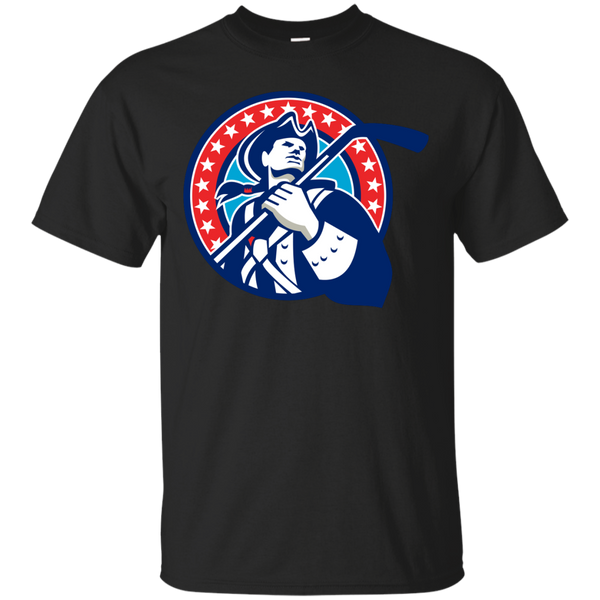 AMERICAN PATRIOT ICE HOCKEY STICK CIRCLE RETRO - American Patriot Ice Hockey Stick Circle Retro T Shirt & Hoodie