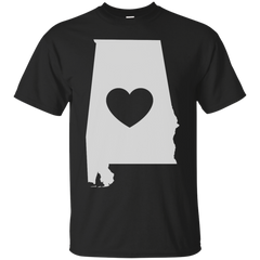 ALABAMA - Alabama Love Heart T Shirt & Hoodie