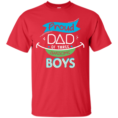 Father - Proud Dad Of Three Awesome Boys  Gift For Daddy dad T Shirt & Hoodie