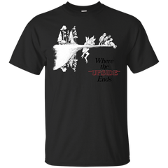 Stranger Things - Where the Upside Ends outlined text ver stranger things T Shirt & Hoodie
