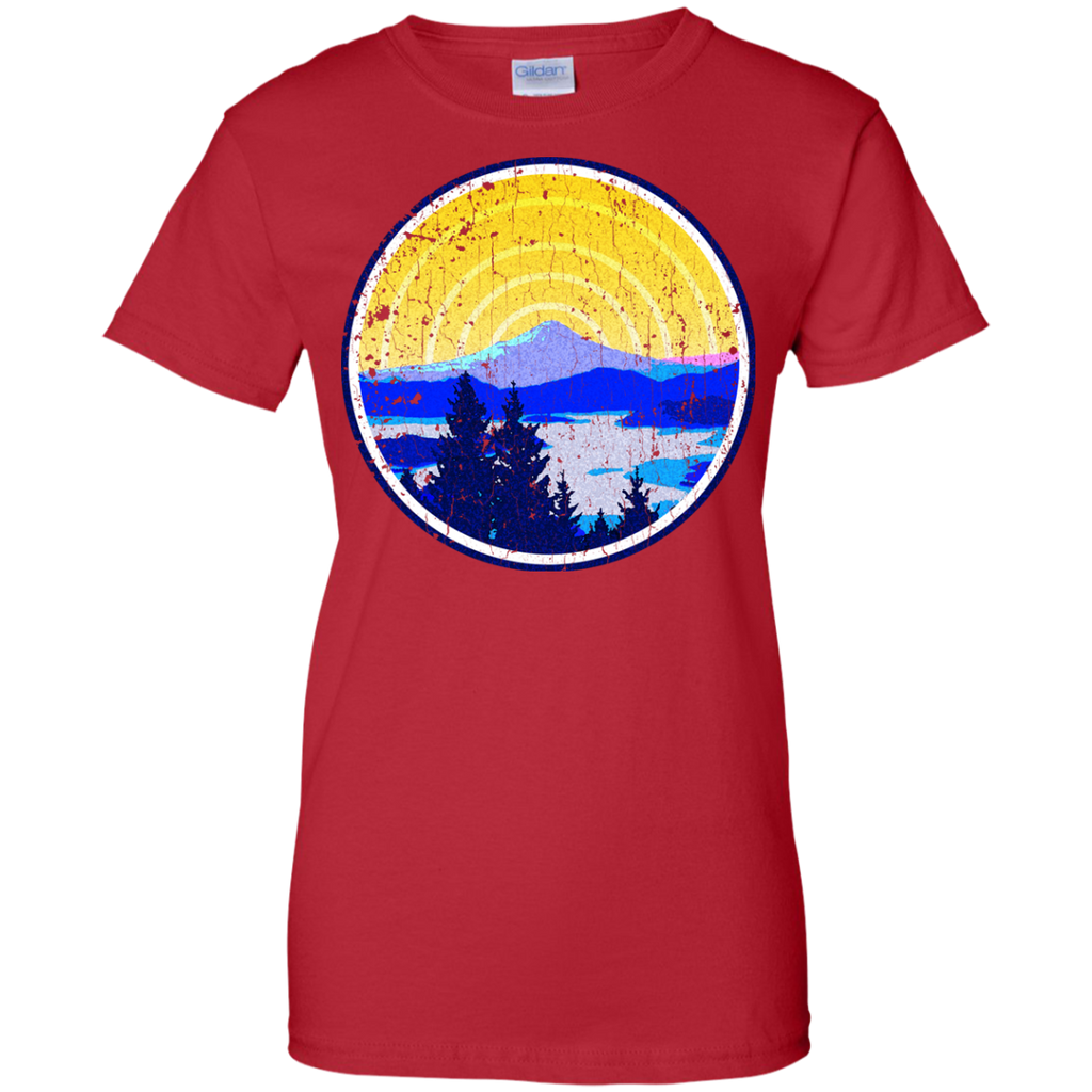 Camping - Vintage Golden Mountain Sunrise mountains T Shirt & Hoodie