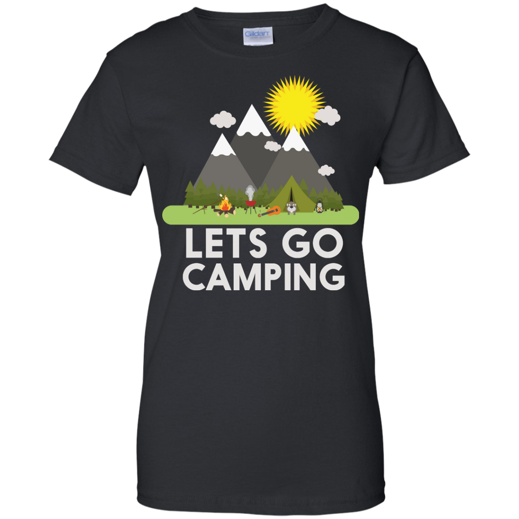 Hiking - Lets go Camping travel T Shirt & Hoodie