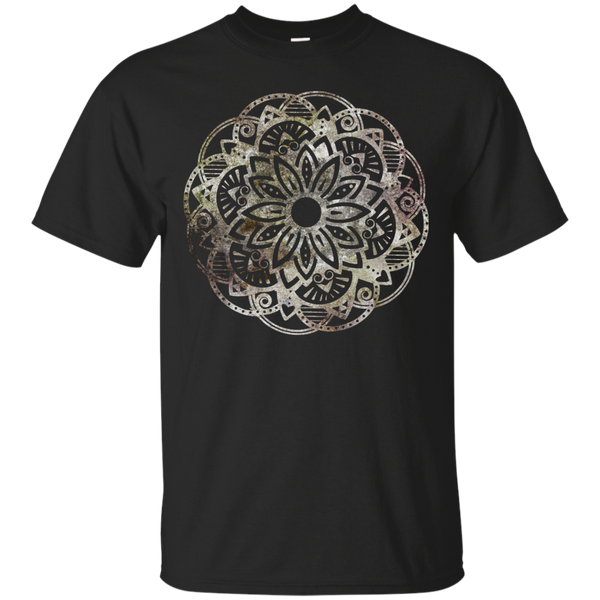Yoga - Floral Mandala  Distressed T Shirt & Hoodie
