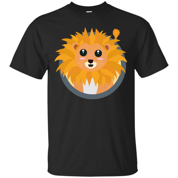 ANIMAL - Kawaii lion with circle T Shirt & Hoodie