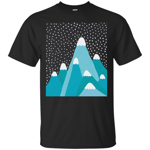 Camping - Blue Snowy Mountains mountains T Shirt & Hoodie