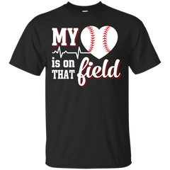 Mechanic - MY HEART IS ON THAT FIELD BASEBALL T Shirt & Hoodie