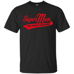 Mother - Super Mum  The Family Manager Red  T Shirt & Hoodie