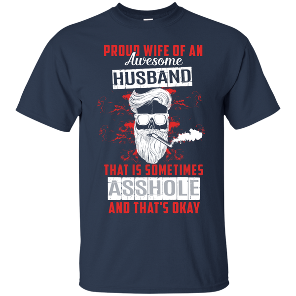 Yoga - PROUD WIFE OF AN AWESOME HUSBAND T shirt & Hoodie