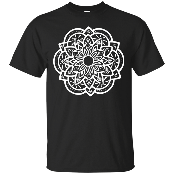 Yoga - Ornamental Lotus Mandala  White T Shirt & Hoodie