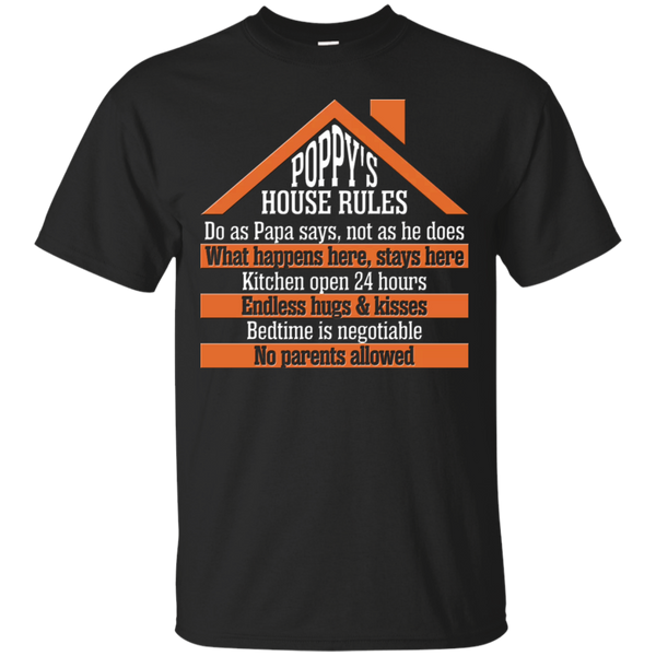 Father - Poppys house rules dads T Shirt & Hoodie