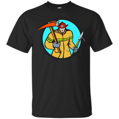 Firefighter - Fireman Firefighter Fire Axe Hook Circle Retro fireman firefighter fire axe hook circle retro T Shirt & Hoodie