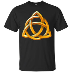 CELTIC - Celtic Triquetra  Beveled Gold T Shirt & Hoodie