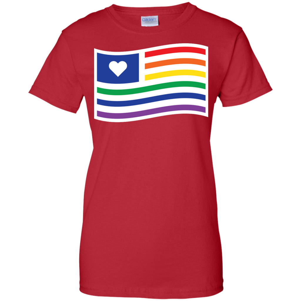 LGBT - Gay Rights Pride Flag With Heart gay pride T Shirt & Hoodie