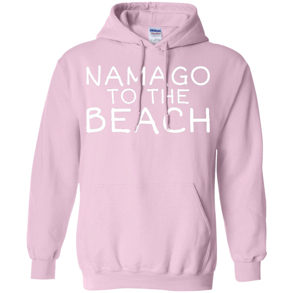 Yoga - NAMAGO TO THE BEACH - WHITE TEXT T shirt & Hoodie