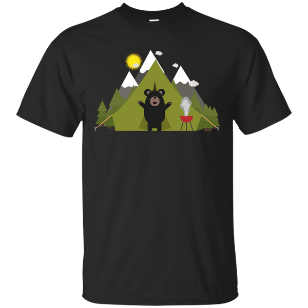 Camping - Grizzly Bear Camping bear T Shirt & Hoodie