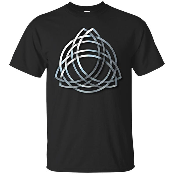 CELTIC - Celtic Triquetra  Double in Brushed Silver T Shirt & Hoodie