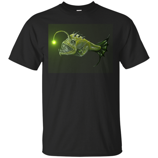 ANGLER FISH FISH GREEN SCARY CREEPY - anglerfish T Shirt & Hoodie