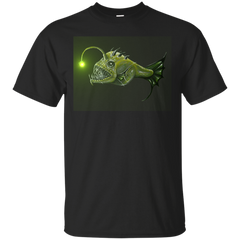 ANGLER FISH FISH GREEN SCARY CREEPY - anglerfish T Shirt & Hoodie