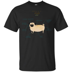 VINTAGE - Anatomy of a Pug T Shirt & Hoodie