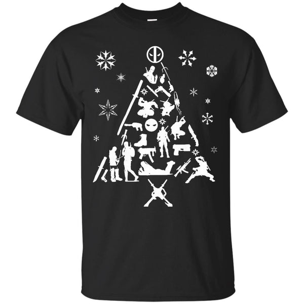 DEADPOOL - Xmas Tree Deadpool T Shirt & Hoodie