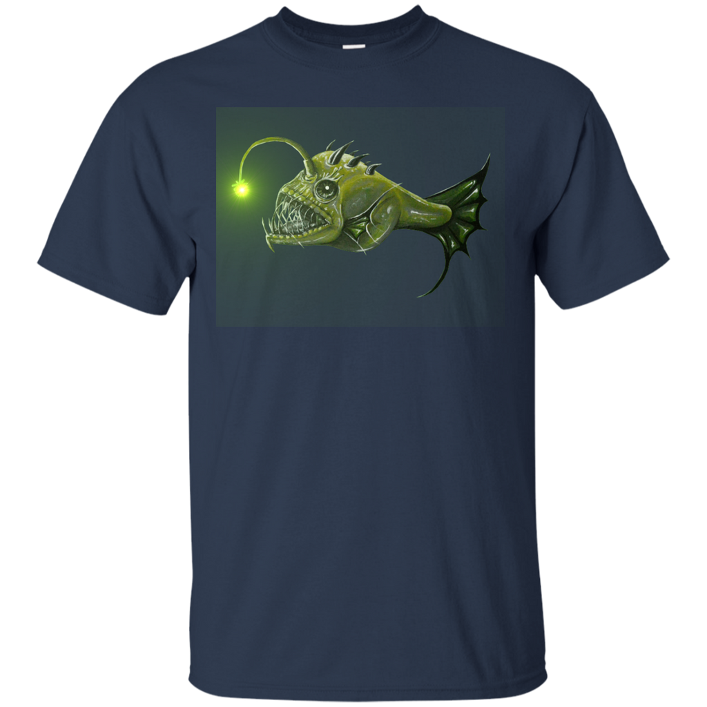 ANGLER FISH FISH GREEN SCARY CREEPY - anglerfish T Shirt & Hoodie