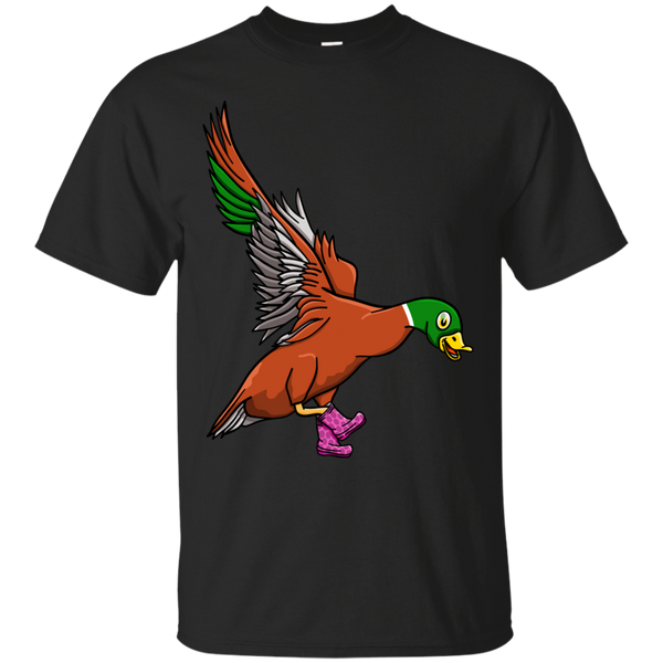 Hunting - Duck Wearing Boots T Shirt & Hoodie