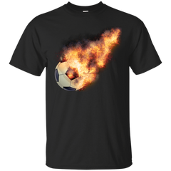BASE - Flaming Soccerball T Shirt & Hoodie