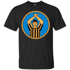 AMERICAN FOOTBALL UMPIRE HAND SIGNAL CIRCLE MONO LINE - American Football Umpire Hand Signal Circle Mono Line T Shirt & Hoodie