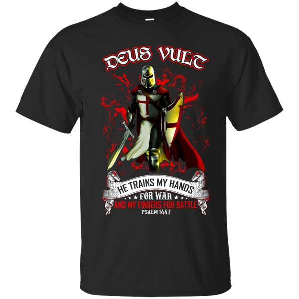 Electrician - DEUS VULT HE TRAINS MY HANDS FOR WAR T Shirt & Hoodie