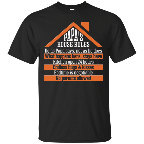 Father - Papas house rules dads T Shirt & Hoodie