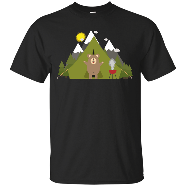Camping - Brown Bear Camping tent T Shirt & Hoodie