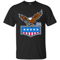 AMERICAN EAGLE TOWING J HOOK USA FLAG RETRO - American Eagle Towing J Hook USA Flag Retro T Shirt & Hoodie