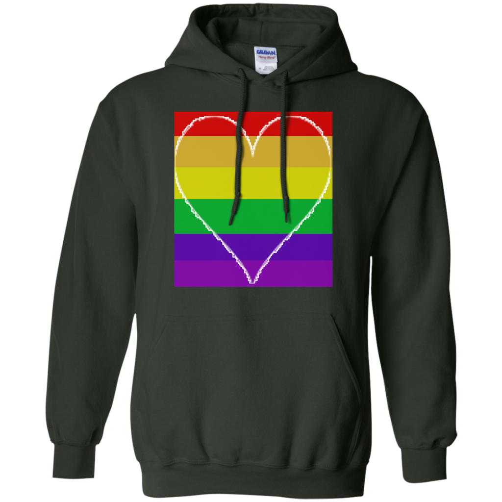 LGBT - Heart for Pride rainbow T Shirt & Hoodie