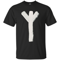 CALLIGRAPHY - AngloSaxon Futhorc eolh elk sedge x Inverted T Shirt & Hoodie