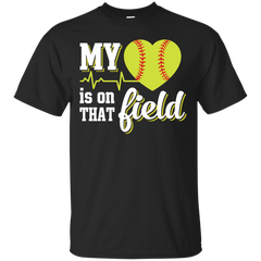 Mechanic - MY HEART IS ON THAT FIELD SOFT BALL T Shirt & Hoodie