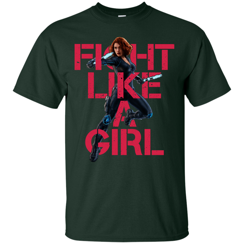 Marvel - Black Widow  Fight Like A Girl  T Shirt & Hoodie
