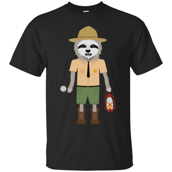 Camping - Sloth Ranger with lamp nature T Shirt & Hoodie