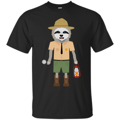 Camping - Sloth Ranger with lamp nature T Shirt & Hoodie