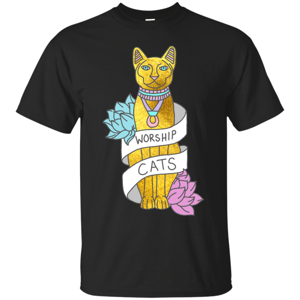Yoga - Cats Egypt Pyramid Gold Kitten Pets tabby tumblr gold typography T Shirt & Hoodie