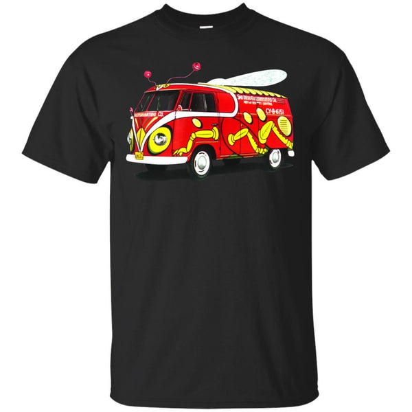 CARS - VW Custom Pest Control Camper T Shirt & Hoodie