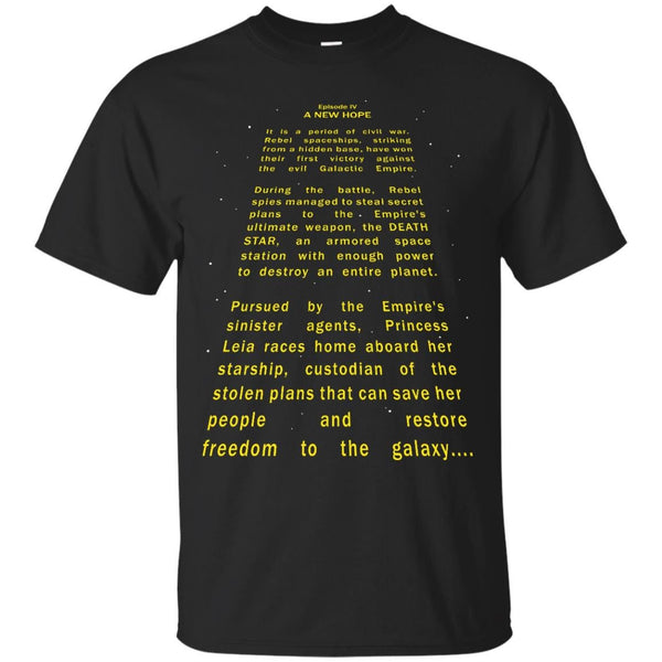 STAR WARS SCROLL - Star Wars Scroll Shirt  Text Scroll T Shirt & Hoodie