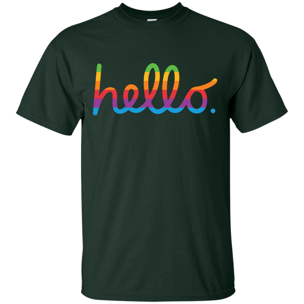 LGBT - hello lisa rainbow apple T Shirt & Hoodie