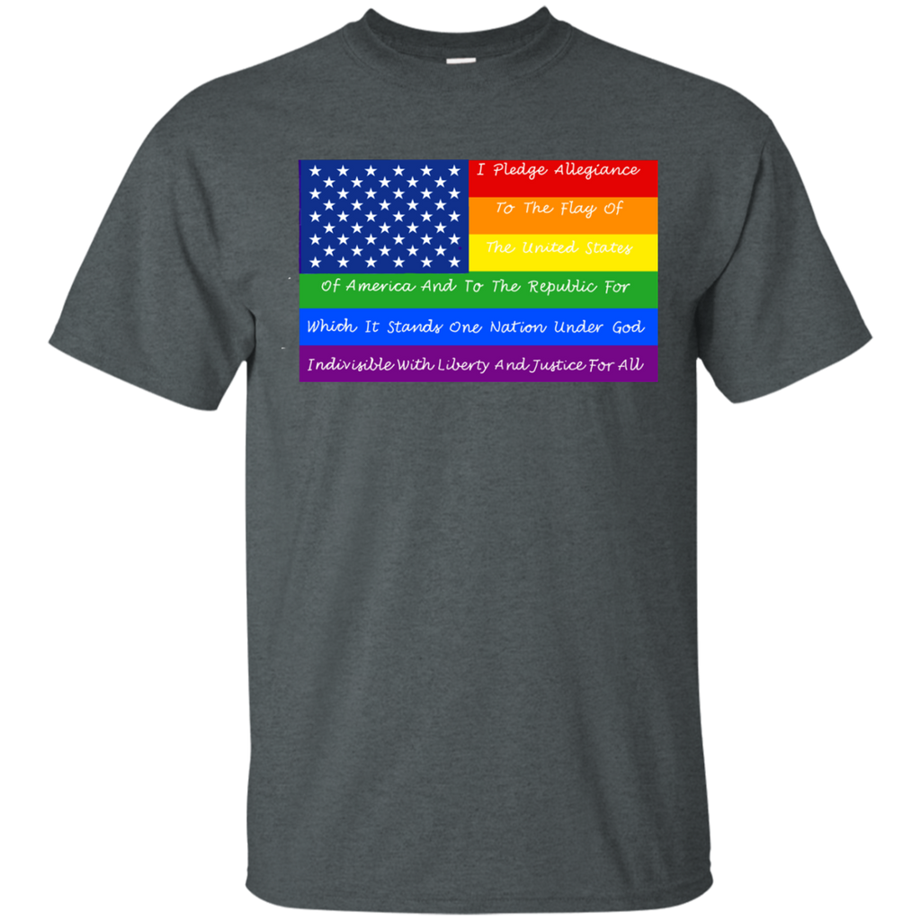 LGBT - Pledge of allegiance flag american flag gay flag T Shirt & Hoodie