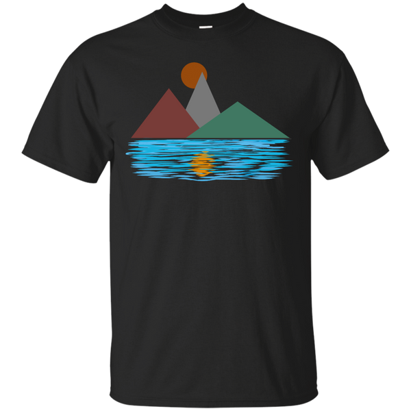 Camping - Summer Moon Lake Reflection lake T Shirt & Hoodie