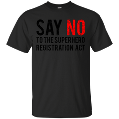 Marvel - Civil War  Say No  Black Dirty civil war T Shirt & Hoodie