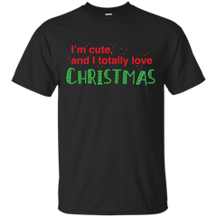 Mom - Im cute and i totally love christmas pregnant T Shirt & Hoodie
